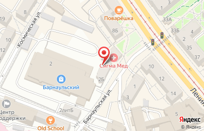 Мебельград на Барнаульской улице на карте