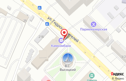 Банкомат Камкомбанк на улице Гидростроителей на карте