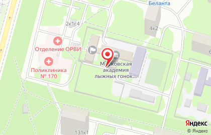 СДЮСШОР №43 по биатлону на улице Подольских Курсантов на карте