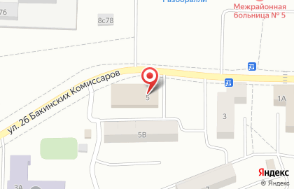 Автосервис Феникс авто на улице 26 Бакинских Комиссаров на карте