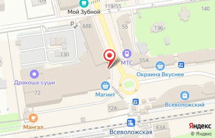 Офис продаж Билайн на Всеволожском проспекте во Всеволожске на карте