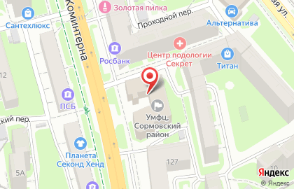 Управление Федерального казначейства по Нижегородской области в Нижнем Новгороде на карте