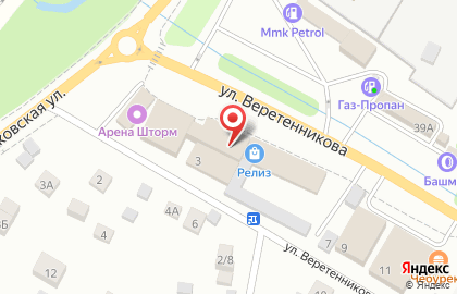 Магазин мебели mебель 24 на улице Веретенникова на карте