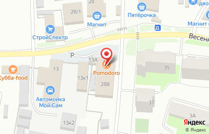 Сеть продуктовых магазинов в Перми на карте