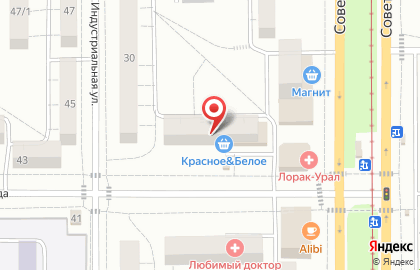 Магазин Красное & Белое в Челябинске на карте