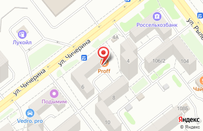 Банкомат АКБ Тамбовкредитпромбанк на улице Чичерина на карте