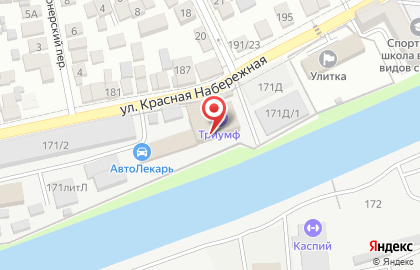 Ремонтная мастерская на улице Красная Набережная на карте