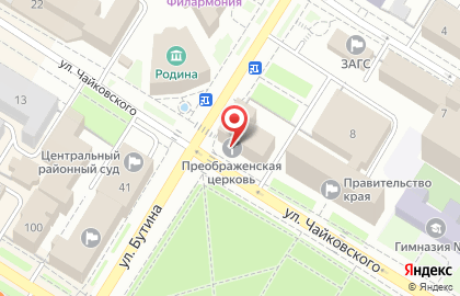 Спасо-Преображенский храм на улице Чайковского на карте