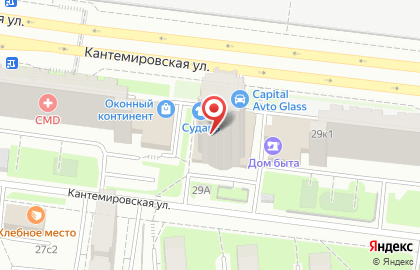ЗАО МКБ Москомприватбанк на Кантемировской улице на карте