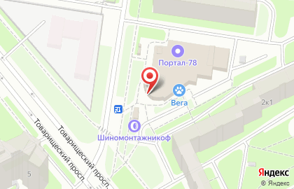 Супермаркет Дикси на проспекте Большевиков на карте