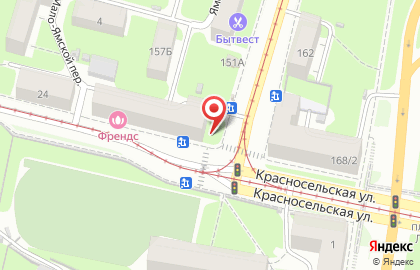 Магазин Павловская курочка на Красносельской улице на карте