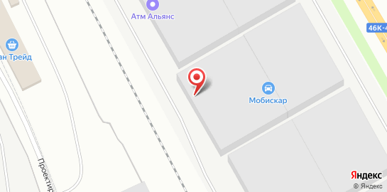 Автосервис по ремонту и продаже автостекол Мобискар в деревне Апаринки на карте