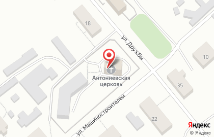 Храм священномученика Антония архиепископа Архангельского на карте