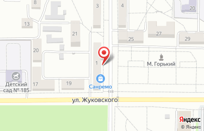 Минимаркет в Железнодорожном районе на карте