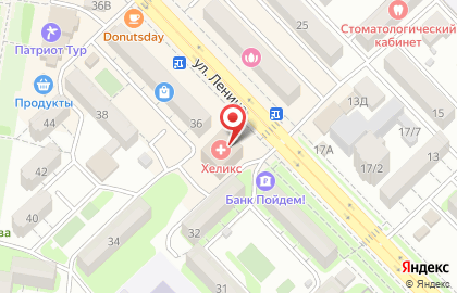 Центр медицинских анализов Helix на улице Ленина на карте