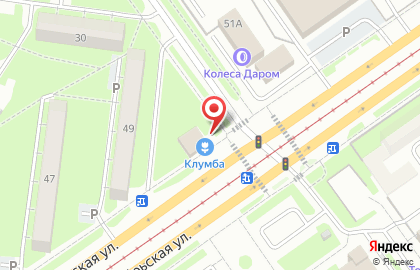 Киоск по продаже фастфудной продукции на Октябрьской улице на карте