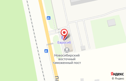 Новосибирский восточный таможенный пост на карте