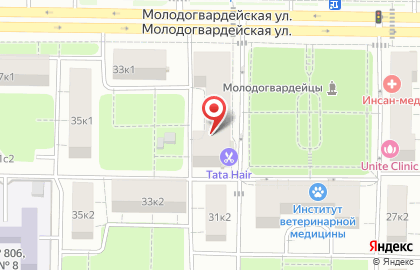 Западного АО при Поликлинике # 147 на карте