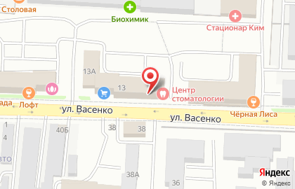 ТК Альфа на улице Васенко на карте