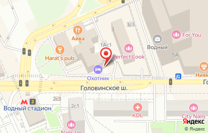 Гостиница Охотник в Москве на карте