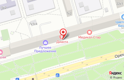 Медицинская лаборатория Гемотест в Северном Орехово-Борисово на карте