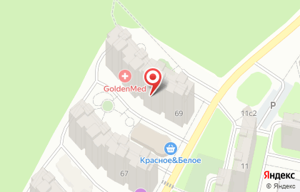 Медицинский центр GoldenMed в Павлино на карте