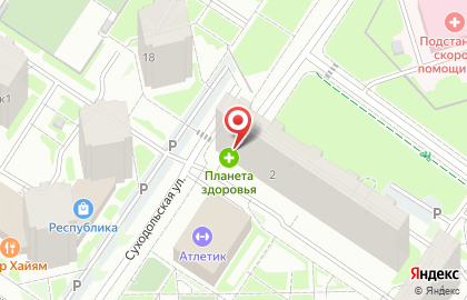 Аптека Планета Здоровья на улице Николая Ростовцева на карте
