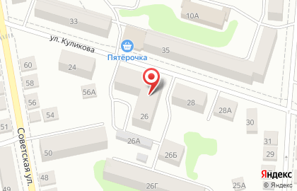 Банк ЗЕНИТ на улице Куликова на карте