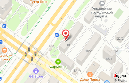 Линия в Советском районе на карте