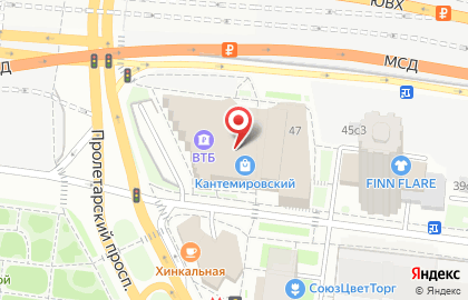 Химчистка-прачечная GreenCITY в ТЦ Кантемировский на карте