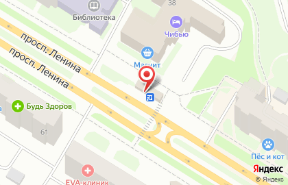 Кафе Шашлычный рай на проспекте Ленина на карте