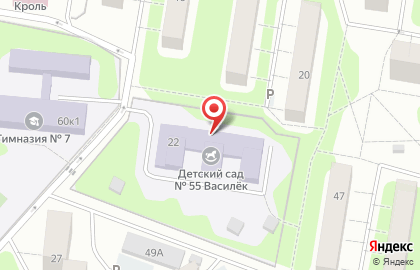 # 55 Василек Детский сад Центр Развития Ребенка на карте