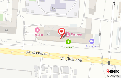 Супермаркет оптово-розничной продажи цветов FloraОПТ в Кировском районе на карте