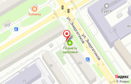 Сургутский хлебозавод на улице Энергетиков на карте