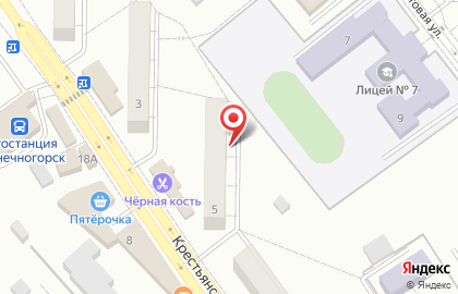 Парикмахерская Универсал на Крестьянской улице на карте