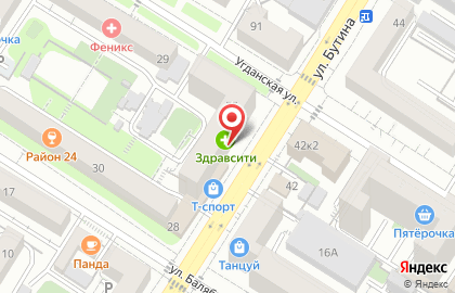 Магазин Аленка в Центральном районе на карте