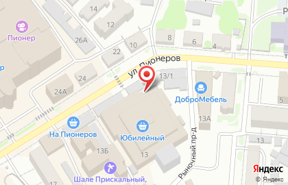 Киоск по продаже кондитерских изделий в Октябрьском районе на карте