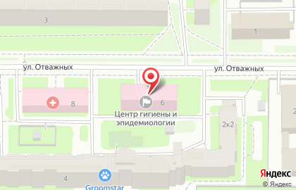 Центр гигиены и эпидемиологии в г. Санкт-Петербург на метро Проспект Ветеранов на карте