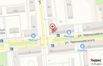Банкомат СберБанк на улице Чернышевского в Новокуйбышевске на карте