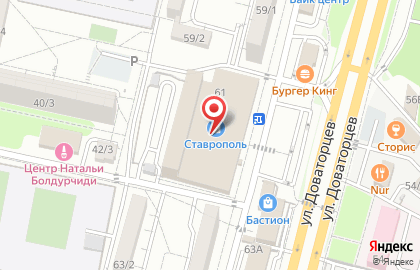 Мебельная компания Много Мебели на улице Доваторцев на карте