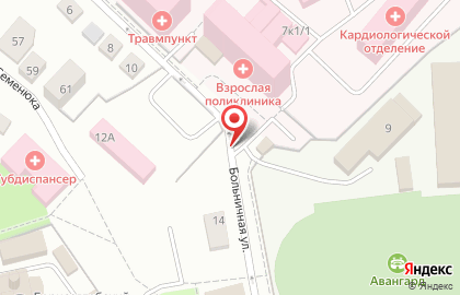 Городская похоронная служба на Больничной улице в Дмитрове на карте