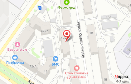 Банкомат Банк Открытие в Орджоникидзевском районе на карте