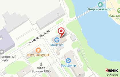 Магазин Монетка в Перми на карте