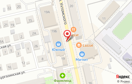 Аптечный пункт на улице Ухтомского на карте