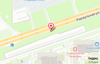 Автостоянка в Красноярске на карте