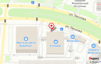 Супермаркет Eurospar в Москве на карте