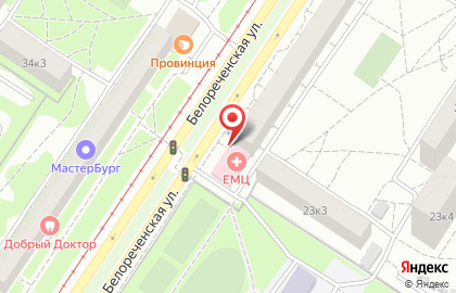 Екатеринбургский Медицинский Центр на Белореченской улице на карте
