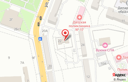 Букмекерская контора Фаворит в Тракторозаводском районе на карте