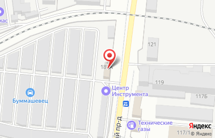 Гаражный кооператив Буммашевец-2 на карте
