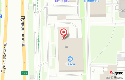 Химчистка Золушка на Пулковском шоссе на карте